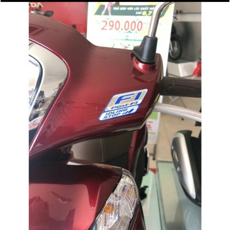 Tem Fi màu xanh chính hãng honda