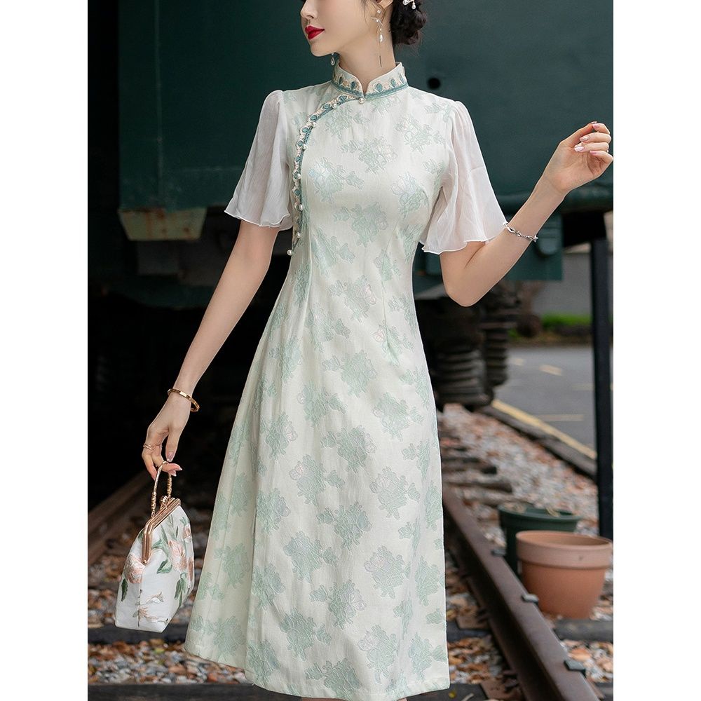 Sườn Xám Cách Tân Thiết Kế Thanh Lịch Trẻ Trung Cho Nữ