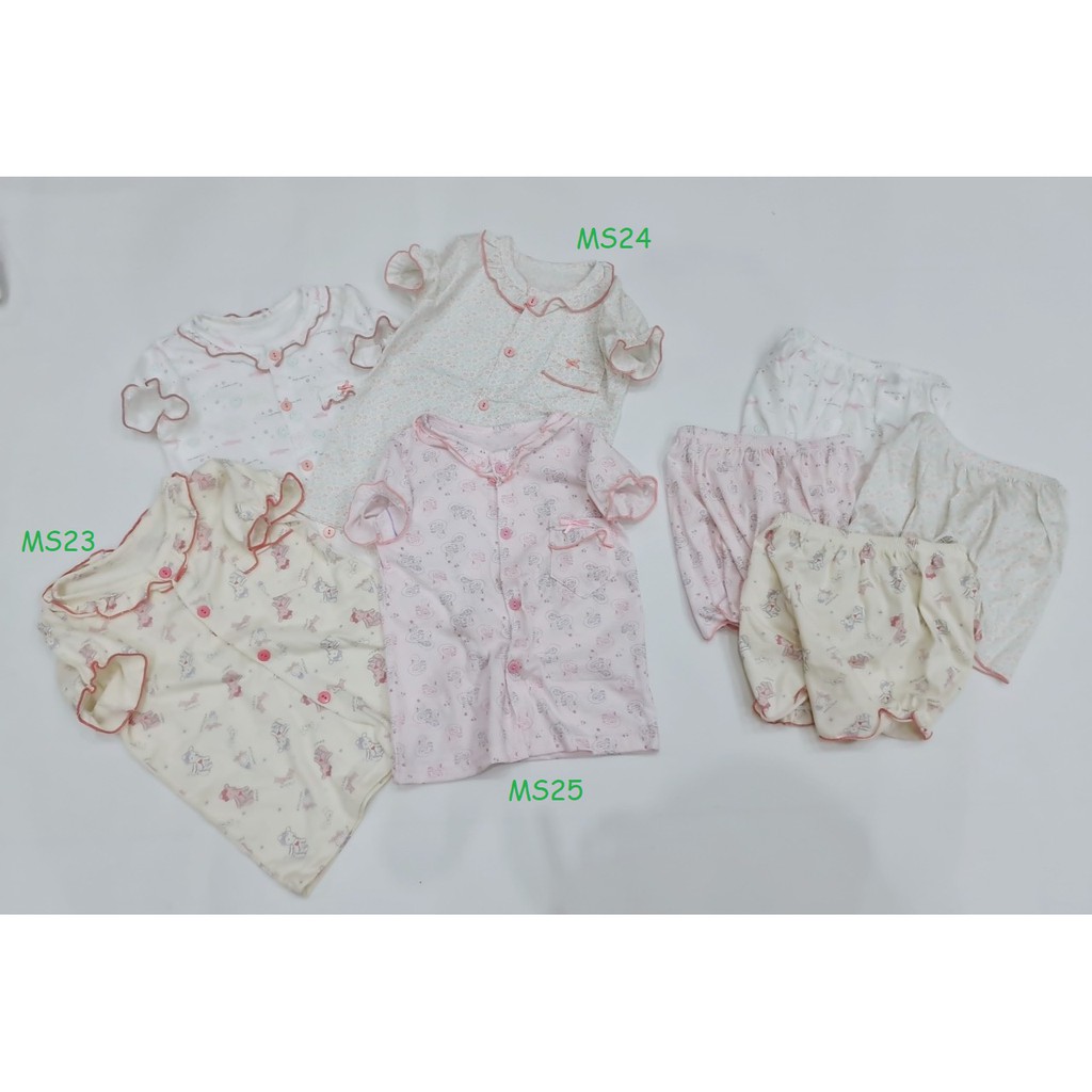 Bộ cotton xuất Hàn cao cấp bé gái