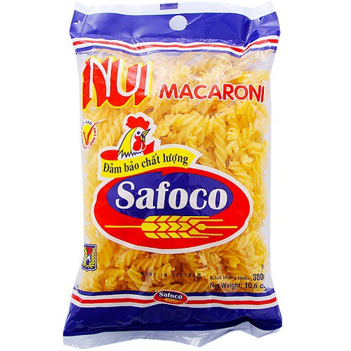 Nui xoắn Macaroni Safoco gói 300g | Shopee Việt Nam