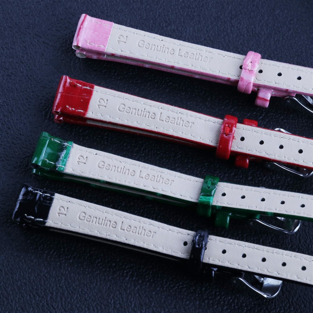 Dây Đeo Đồng Hồ Bằng Da Sáng 12mm 14mm 16mm 18mm 20mm Dành Cho Nam Và Nữ