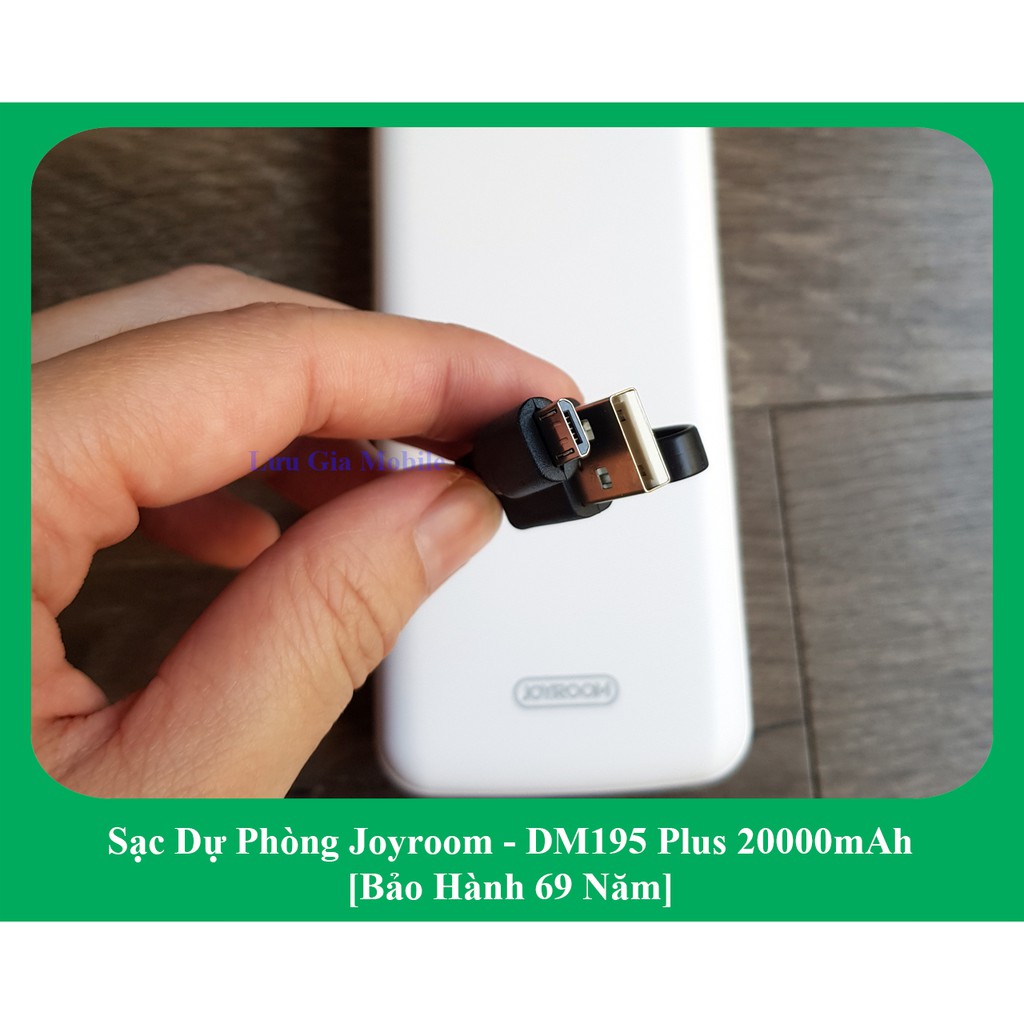 SẠC DỰ PHÒNG CHÍNH HÃNG 20000 mAh JOYROOM D-M195 PLUS - Bảo hành 69 năm