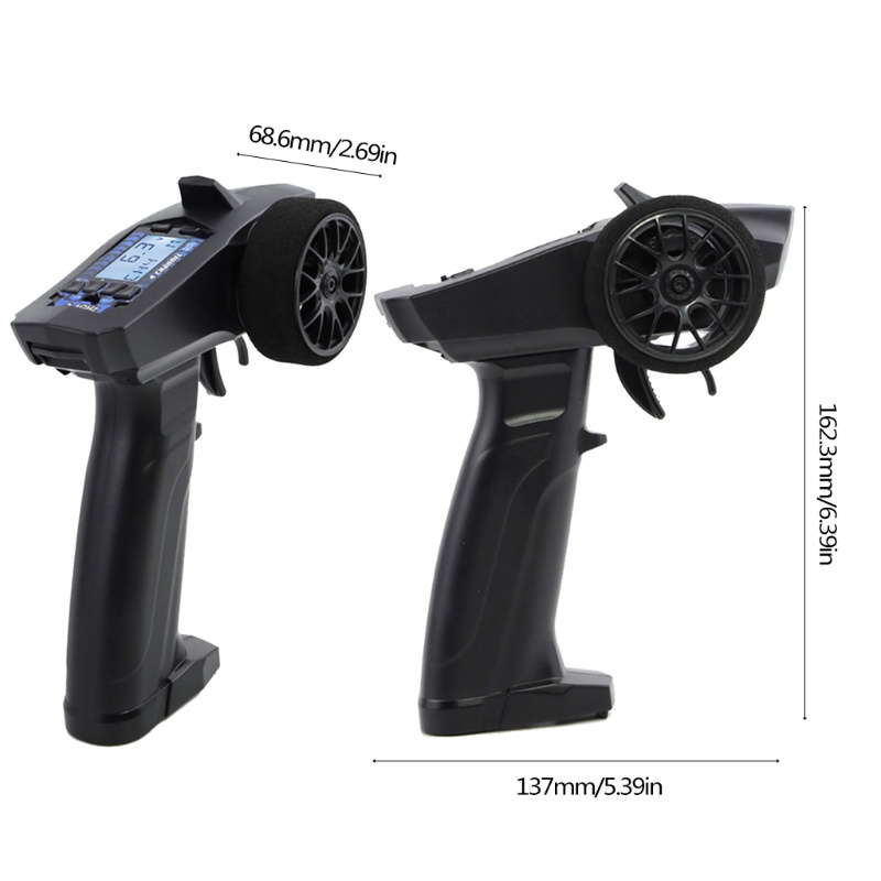 Bộ Điều Khiển Từ Xa Quu P32 Turbo Racing 91803g-c 2.4g 4ch Vt Systeem Màn Hình Lcd