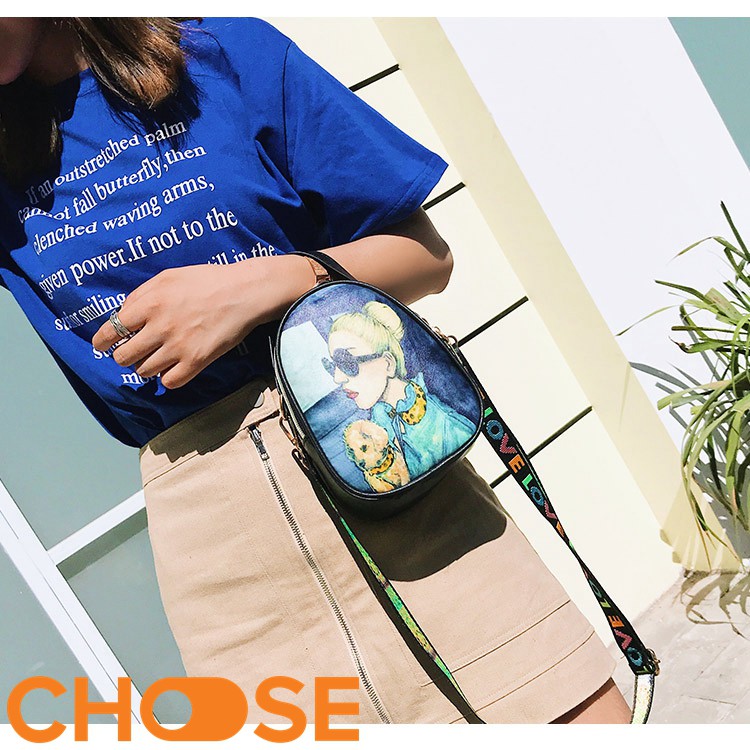 Túi Đeo Chéo Nữ Choose Túi In Hình Women Classic BBK1K4