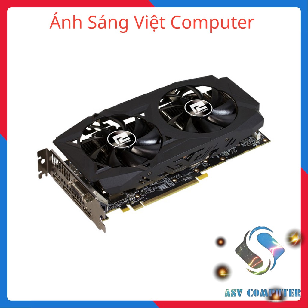 (HOT SALE) Card VGA RX 580 8G DDR5 PowerColor 2 Fan
