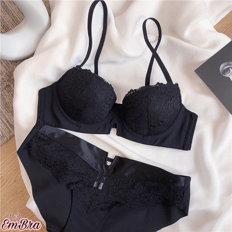 Bộ Đồ Lót Man Khoét Ngực Có Gọng Nâng Ngực Cao Cấp Gọn Ngực Siêu Đẹp, Mút Nâng Dày 3cm Mã EBB23 | BigBuy360 - bigbuy360.vn