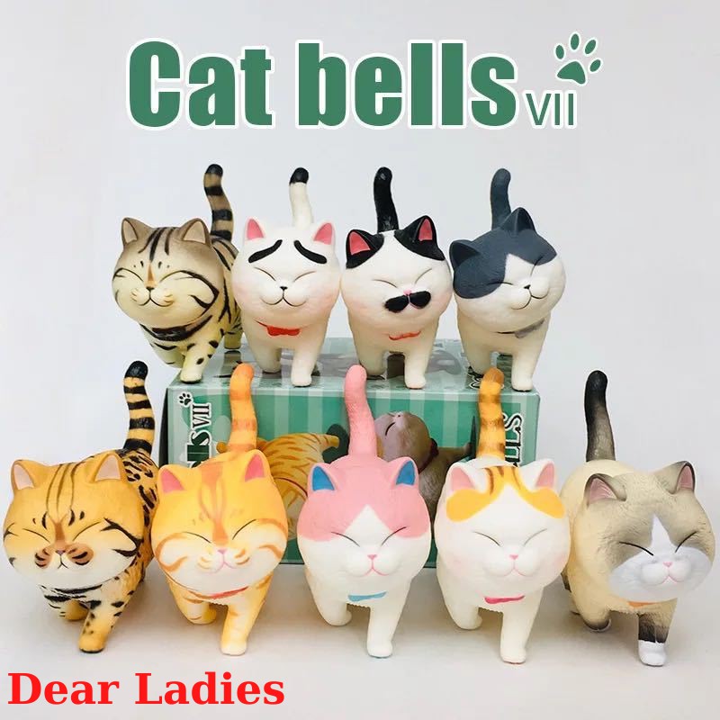 Sét 9 chú mèo đi bộ đáng yêu đầu xoay 360 độ / Tượng mèo dễ thương  💕FREESHIP 50k💕 - dear.ladies