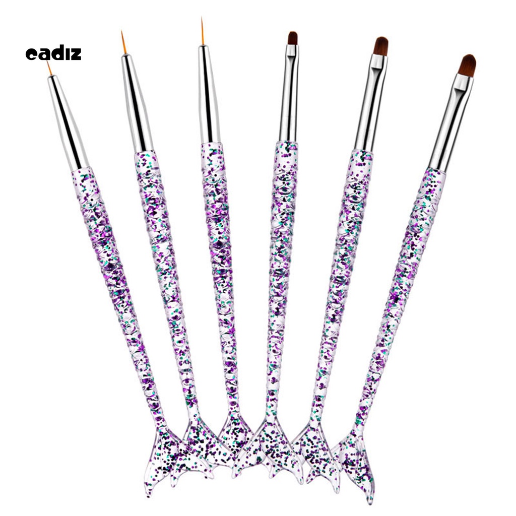 [Hàng mới về] Bộ cọ vẽ móng tay siêu mỏng cao cấp tiện dụng Cadi