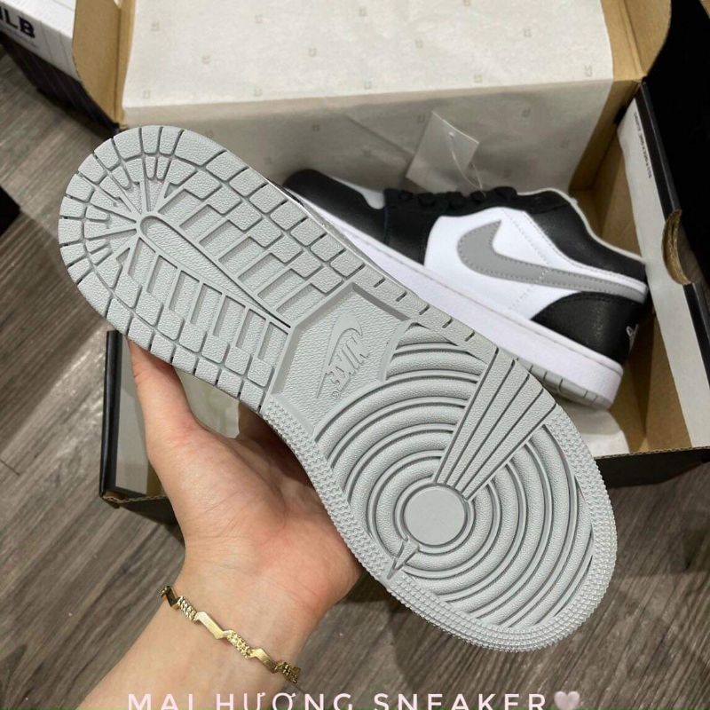 Giày jordan xám đen  ❤free ship❤  giày jordan 1 cổ thấp  ,  thể thao nam nữ sneaker jd 11 full box