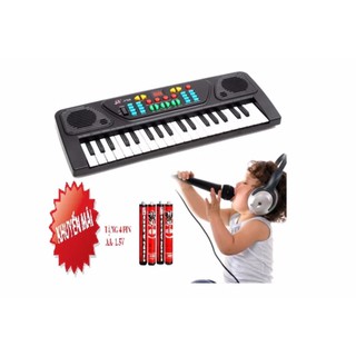 Đàn Organ Có Mic Cho Bé 3768 Tặng kèm 4 pin con ó AA-1.5V