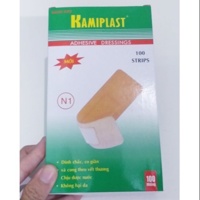 Hộp 100 miếng băng cá nhân KamiPlast