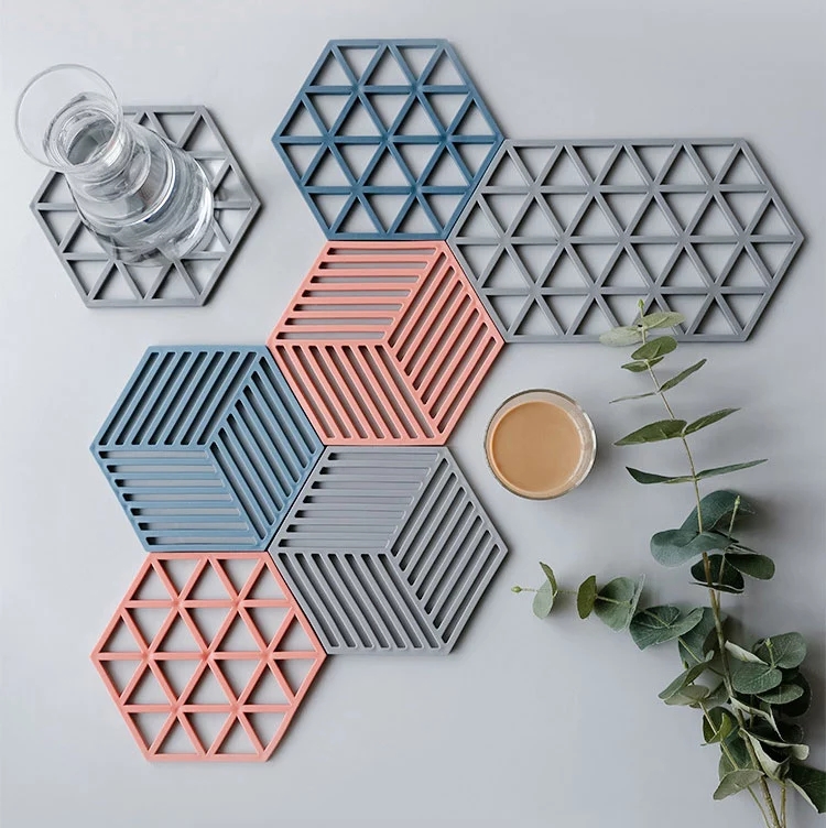 Đế Lót Ly Silicon Hình Lục Giác