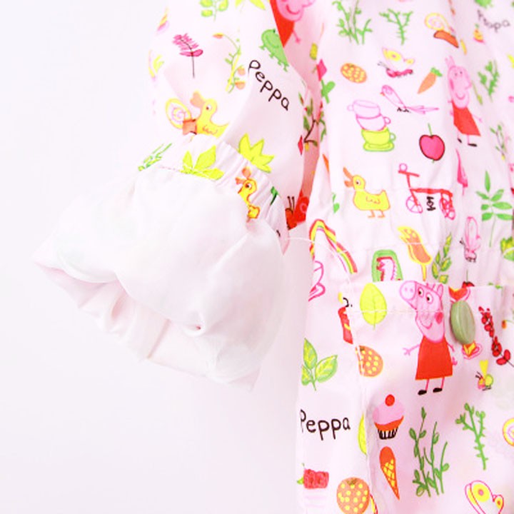 Áo khoác Peppa hồng cho bé gái 3-8 tuổi có mũ rộng đáng yêu BBShine – AK006