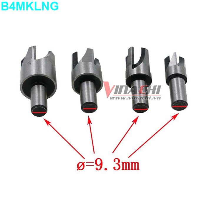 BỘ 4 MŨI KHOAN LẤY NÚT GỖ
