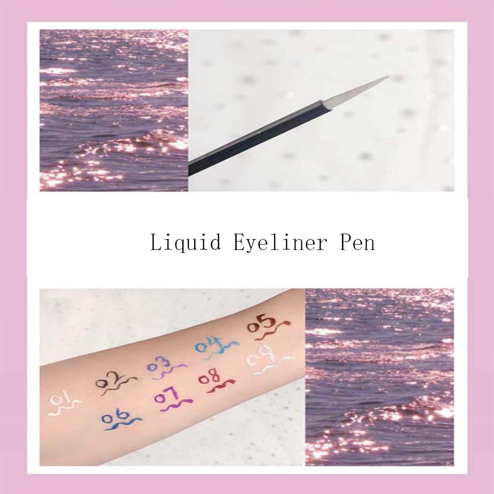 [Hàng mới về] Bút kẻ mắt trang điểm dạng lỏng nhiều màu sắc tùy chọn nhanh khô chống thấm nước và mồ hôi lâu trôi