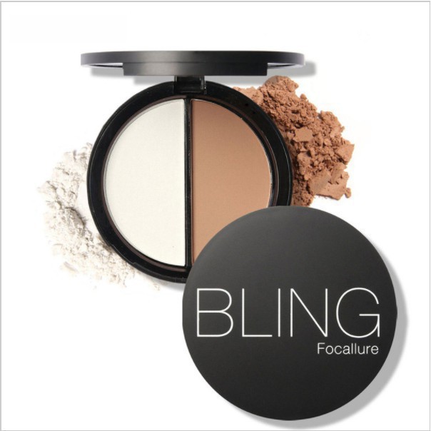 [Hàng mới về] Hộp phấn tạo khối và bắt sáng hai ô hiệu FOCALLURE | BigBuy360 - bigbuy360.vn