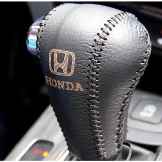 Bọc cần số, tay phanh xe honda hrv số tự động da bò thật handmade