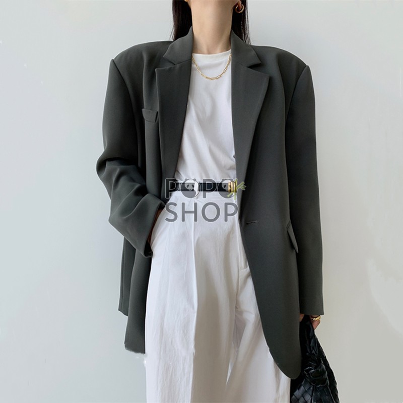 Áo Khoác Blazer Nữ Thiết Kế 2023 Phong Cách Hàn Quốc Ulzzang