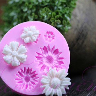 Khuôn Silicone 4D Hoa Cúc 6B Khuôn Silicone Hoa Nổi Khuôn 4D Hoa