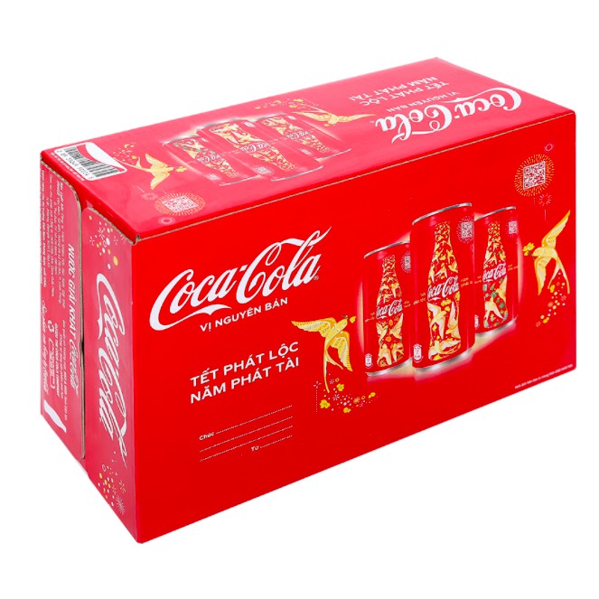 THÙNG 24 LON COCA-COLA 330ML VỊ NGUYÊN BẢN (330ml x 24)