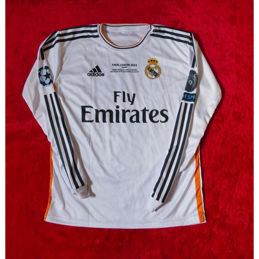 2013-2014 Final UCL Áo Thun In Đầy Đủ Cho Real Madrid