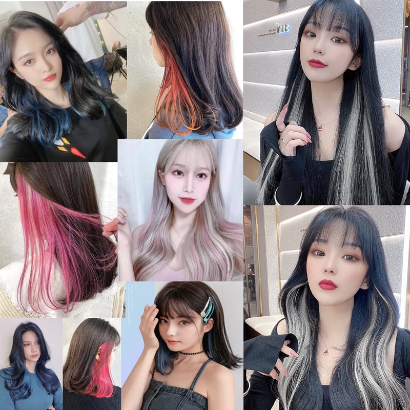 Tóc Giả Thẳng Dài Màu Sắc Thời Trang Cho Nữ