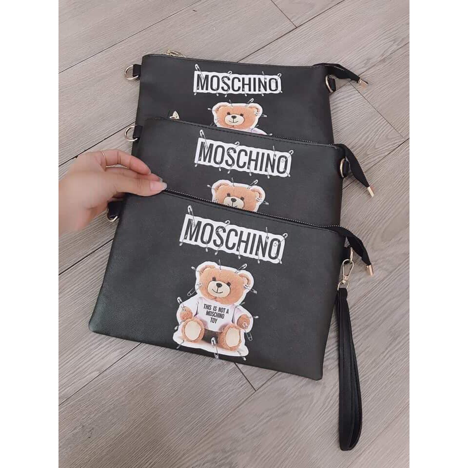 Clutch Moschino ( ẢNH CHỤP THẬT )