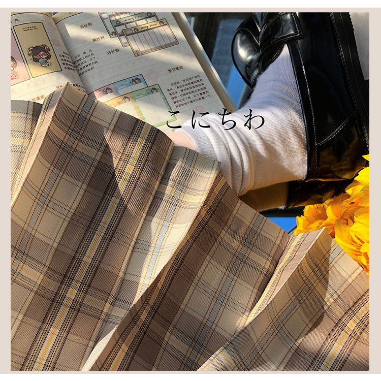 Chân váy đồng phục học sinh Nhật Bản Li Huaxiong JK