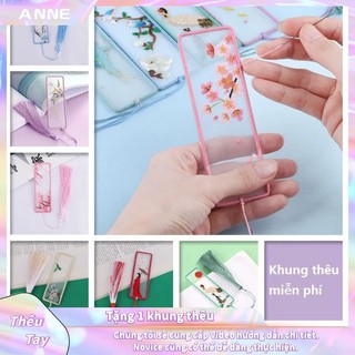 Bộ Dụng Cụ Tự Thêu Thẻ Đánh Dấu Sách/Móc Khóa Nhiều Kiểu Dáng Xinh Xắn Phong Cách Trung Quốc Cổ Điển