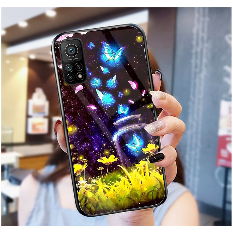 Ốp Lưng Xiaomi Mi 10T, 10T Pro 5G mặt kính cường lực cao cấp