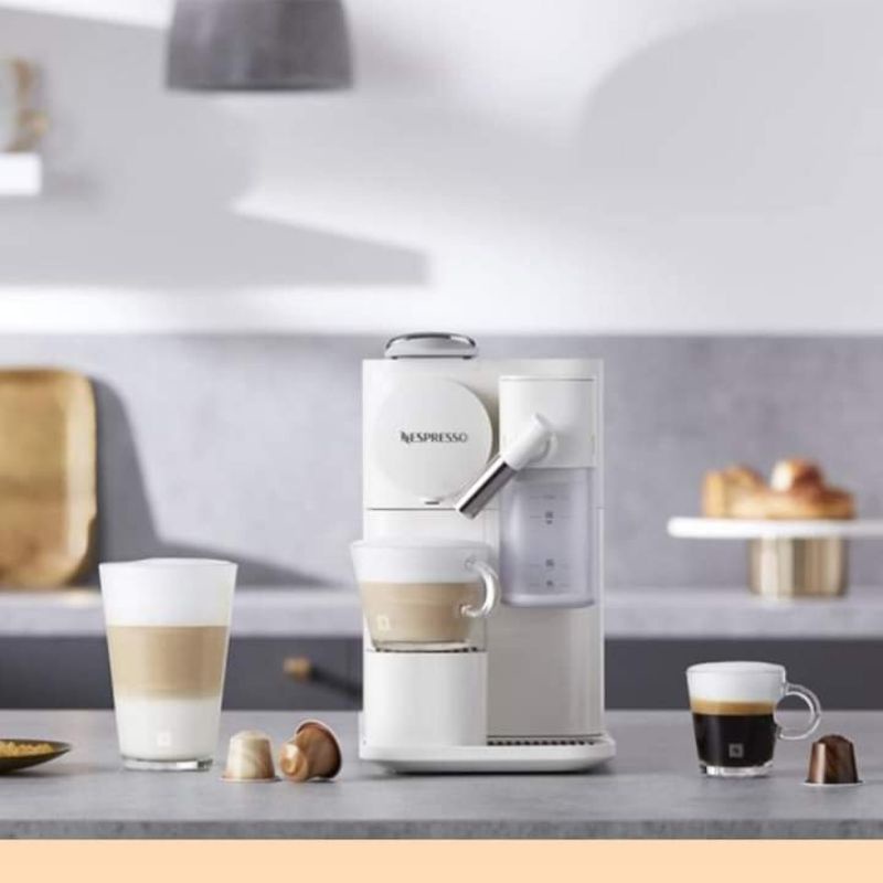 Máy pha cafe viên nén nespresso delonghi en510.w white