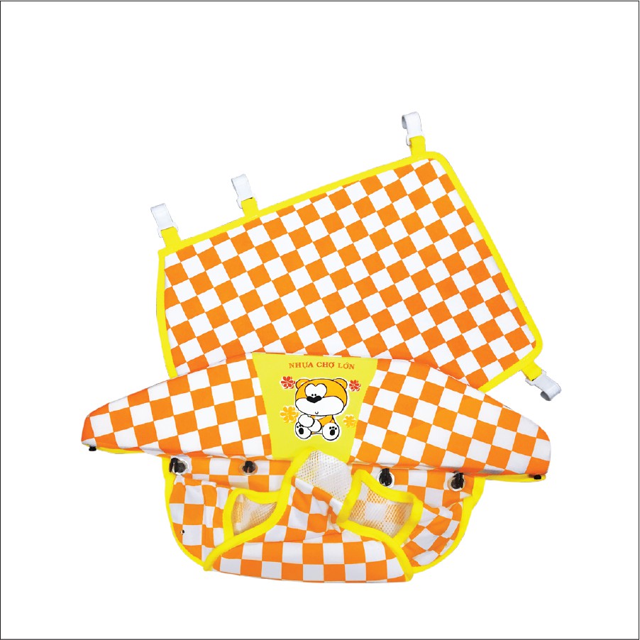 PK - Yên và miếng lót chân Xe Tập Đi Nhựa Chợ Lớn - Giao màu ngẫu nhiên