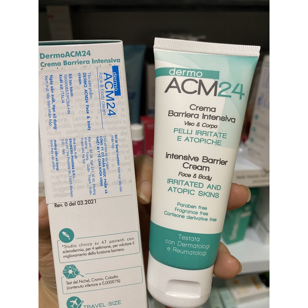 Kem dưỡng ACM24 Ý - Dành cho da khô mãn tính, viêm da, da nhạy cảm