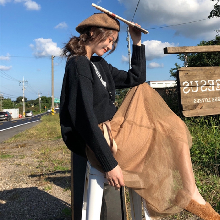 Áo Sweater Cổ Tròn Màu Sắc Kẹo Ngọt Phong Cách Hàn Quốc | BigBuy360 - bigbuy360.vn