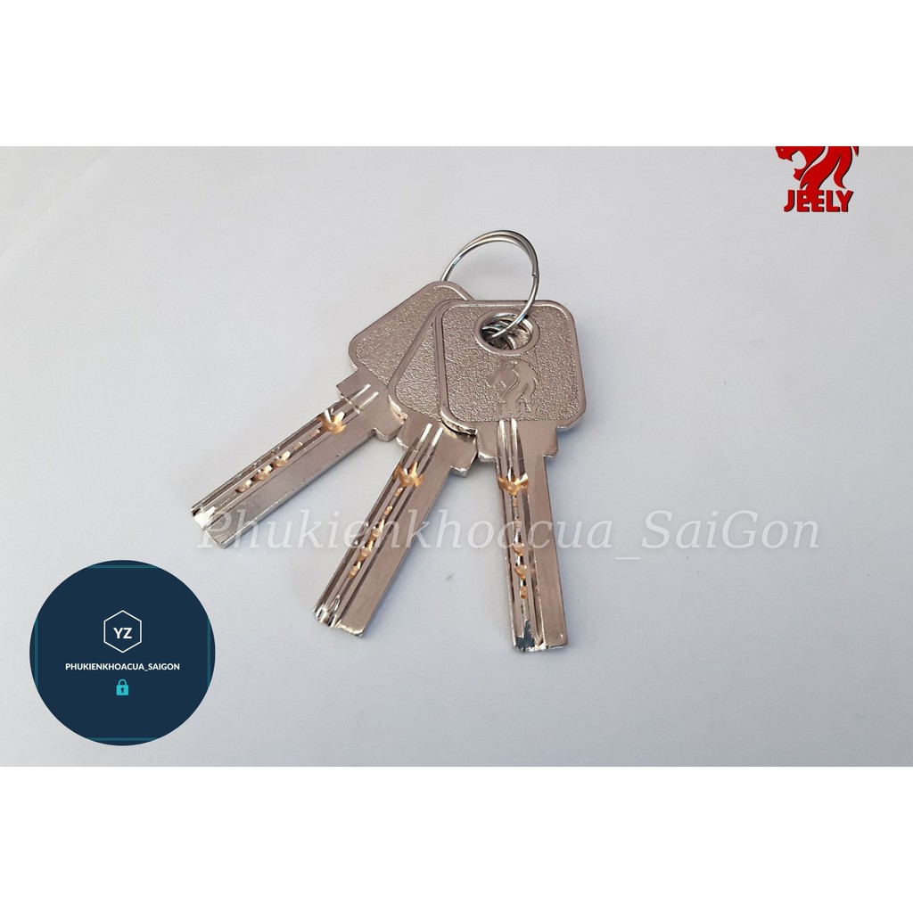 KHÓA TAY GẠT JEELY - KHÓA CỬA PHÒNG 2 TẤC Tay ốp khoá dài 200mm - Dùng cho cửa có khung bao 4*8 - H206-200
