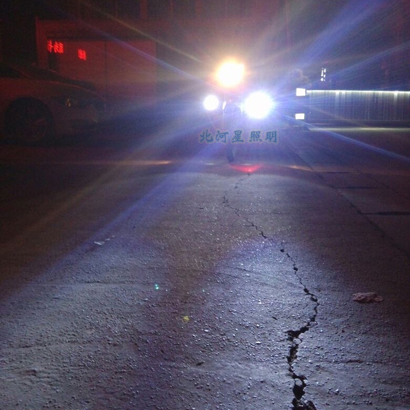 Đèn pha led gắn xe máy không thấm nước phong cách đôi mắt 125w siêu sáng đa năng