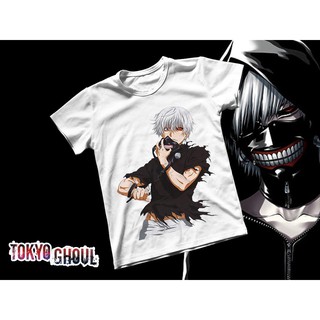 Áo thun Cotton Unisex - Anime - Tokyo Ghoul - Kaneki ken