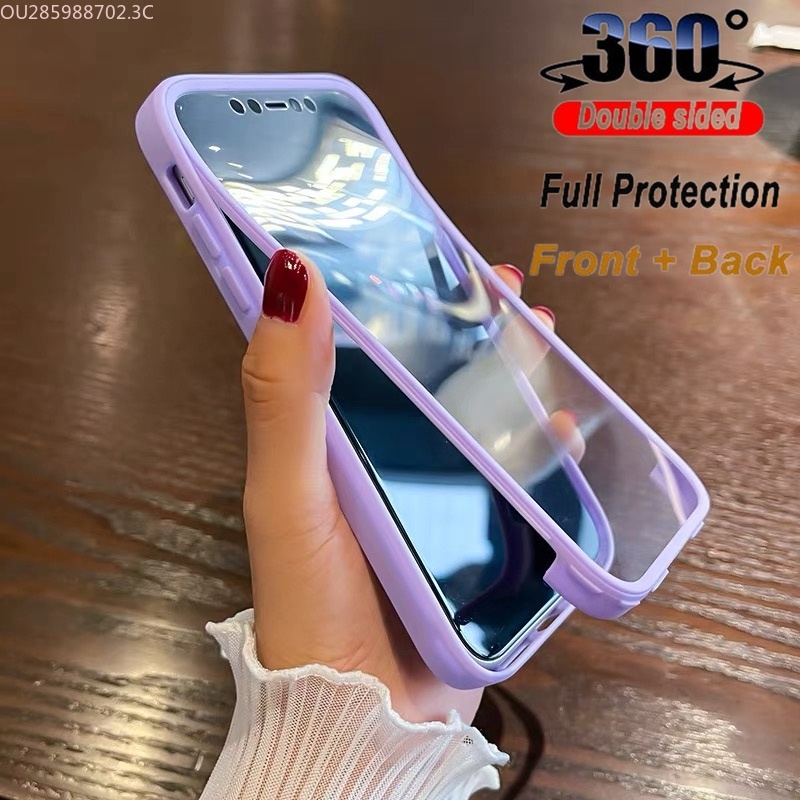 Ốp Điện Thoại Silicon Trong Suốt Bảo Vệ 360 Độ Cho OPPO A74 4G A95 A93 A94 A54 5G A9 A53 A5 2020 A15 A52 A15S A92 A92S