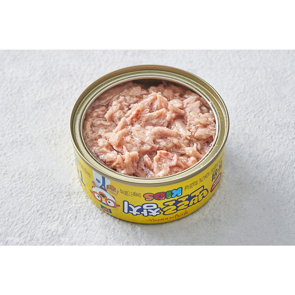 Cá Ngừ Dongwon Pororo Cho Trẻ Em Lon 100g - Theo Công Nghệ Hàn Quốc