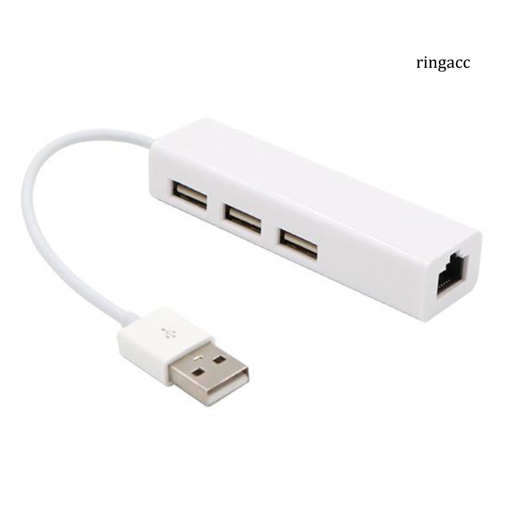 Bộ Chia 3 Cổng Usb 2.0 Rj45 Lan Cho Mac Ios Android