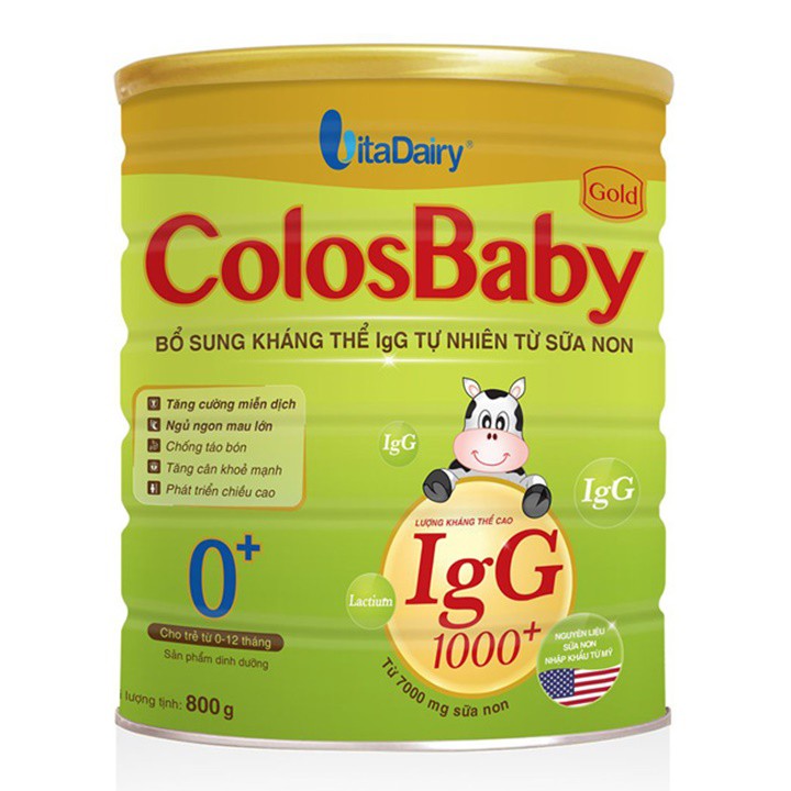 Sữa Non ColosBaBy 800g Số 0-1-2 Mẫu Mới Date Date 2023