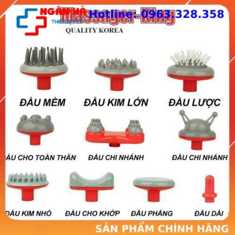 Máy massage cầm tay, Máy massage toàn thân,10 đầu massager king