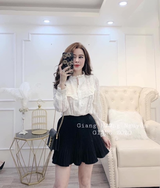 CHÂN VÁY XOÈ DẬP LY QUẢNG CHÂU MS12344