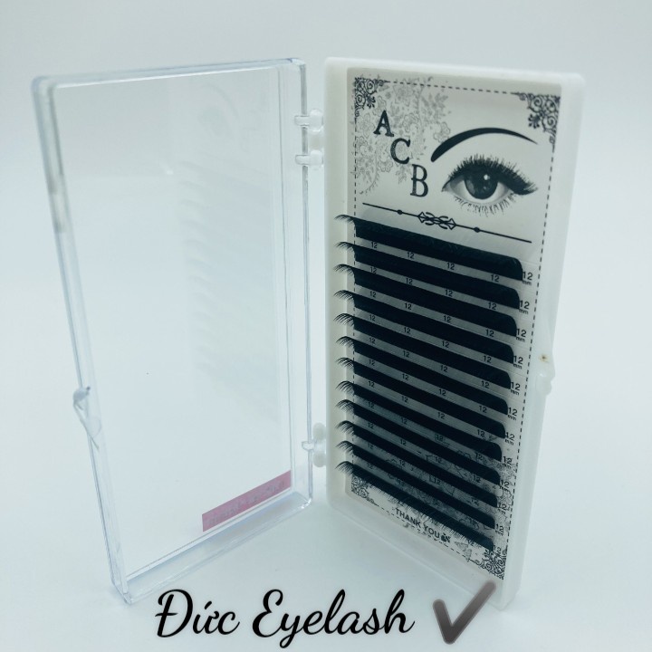 mi khay ACB độ cong C Dày 0.05- 0.07- 0.10- 0.12- 0.15, dùng nối volum, classic, tạo fan, dụng cụ nối mi