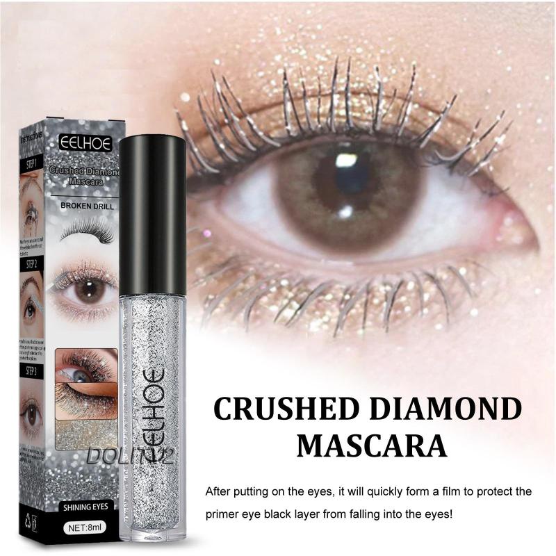 Set 2 Mascara Làm Dày Lông Mi Lấp Lánh Chống Thấm Nước Dành Cho Đám Cưới