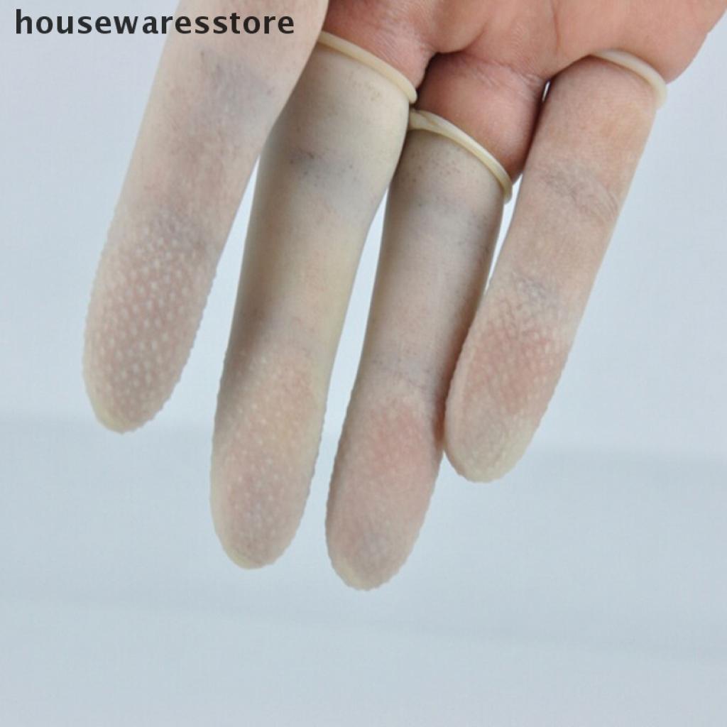 Bộ 100 Bọc Bảo Vệ Ngón Tay Bằng Cao Su Tự Nhiên Dày Dặn