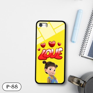 Ốp lưng kính 3D iPhone 5/ 5s- hình cute