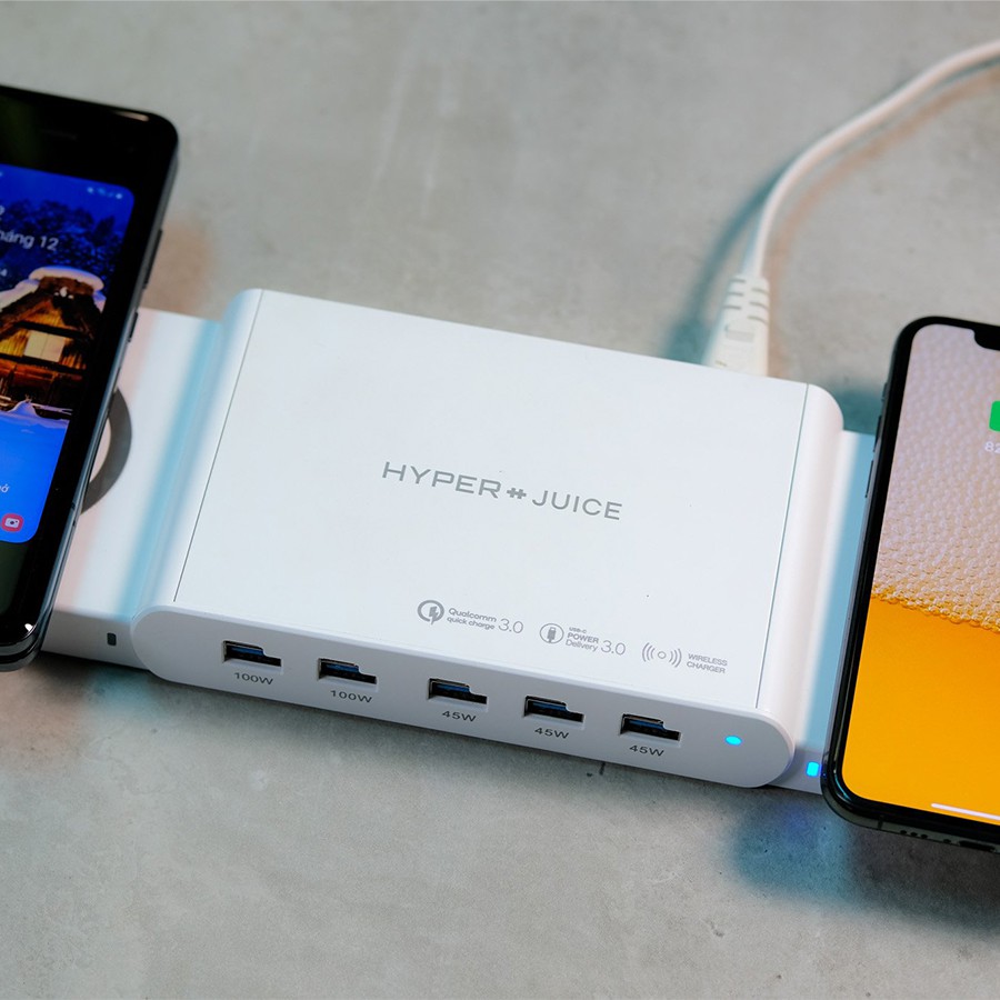 Sạc HyperJuice Ultimate Charger 110W Dual with Wireless Charger 15W