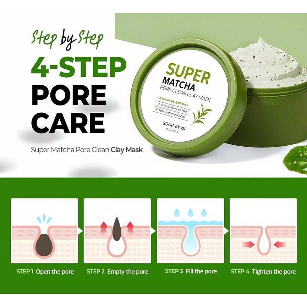 Mặt nạ dưỡng da Some By Mi Super Matcha Pore Clean Clay Mask 100g