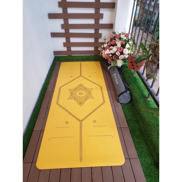 Thảm Tập Yoga TREE Cao Su Định Tuyến HTLụcGiác  + Kèm Túi